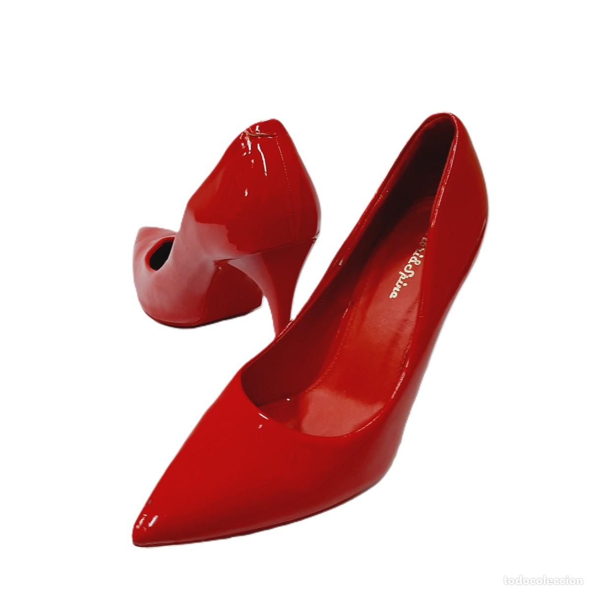 Vintage: Zapatos de tac&oacute;n alto rojos vintage Fiori & Spine(16.4)
