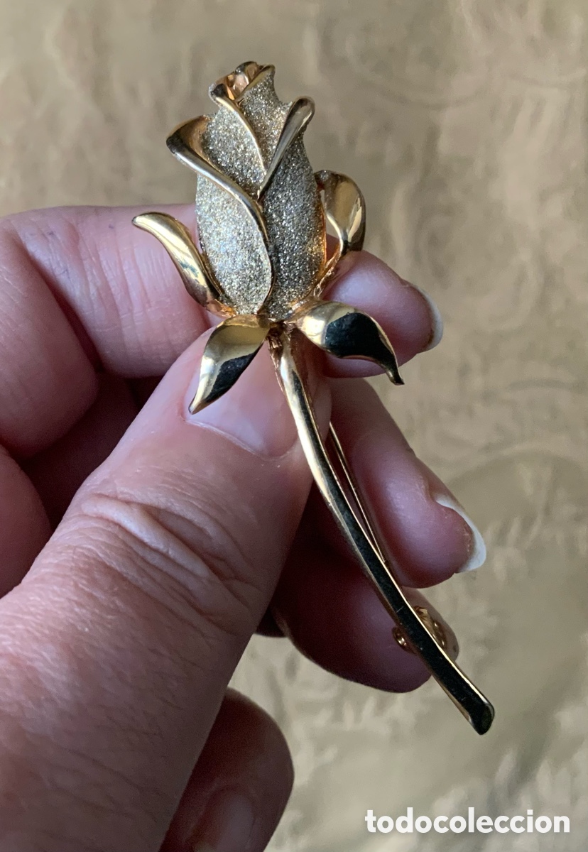 Vintage: BROCHE VINTAGE CAPULLO DE ROSA