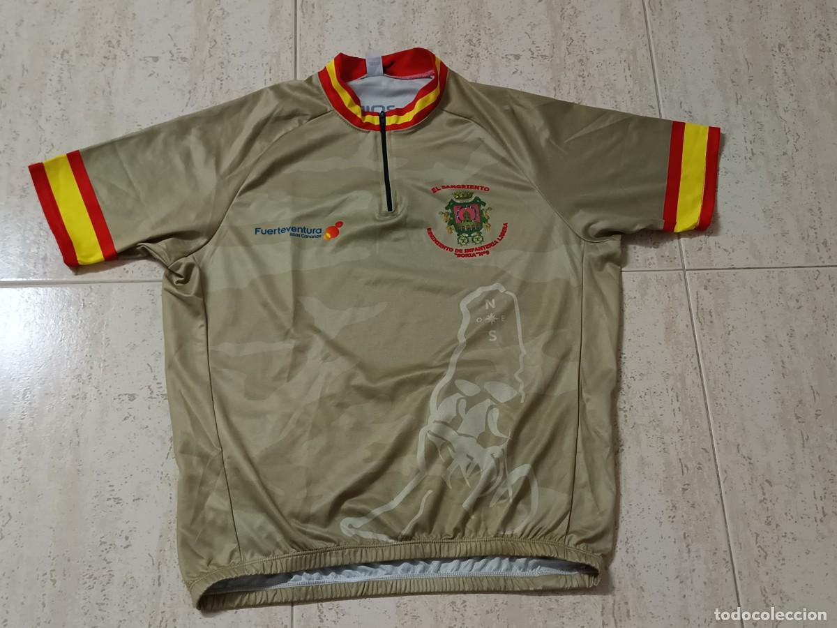 Vintage: MAILLOT CICLISMO REGIMIENTO DE INFANTER&Iacute;A LIGERA &rdquo;SORIA&rdquo; N&ordm;9. TALLA XL