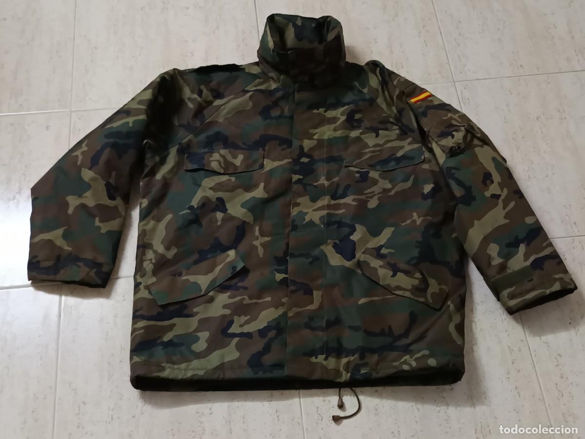 Vintage: CHAQUETA EJ&Eacute;RCITO DE TIERRA ESPA&Ntilde;A. TALLA XXL (Nueva)