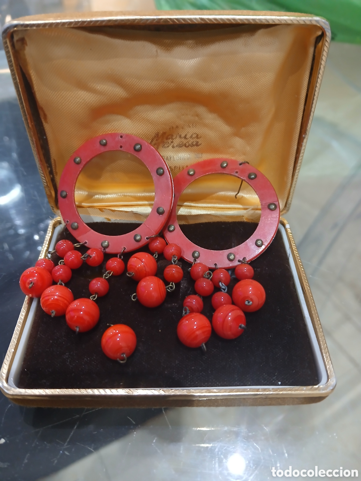 Vintage: Pendientes con desperfetos de a&ntilde;os 70