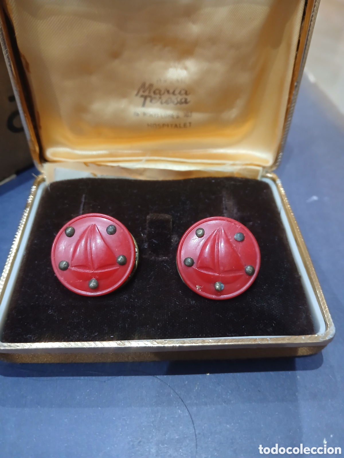 Vintage: Visuteria Pendientes de disello de a&ntilde;os 80
