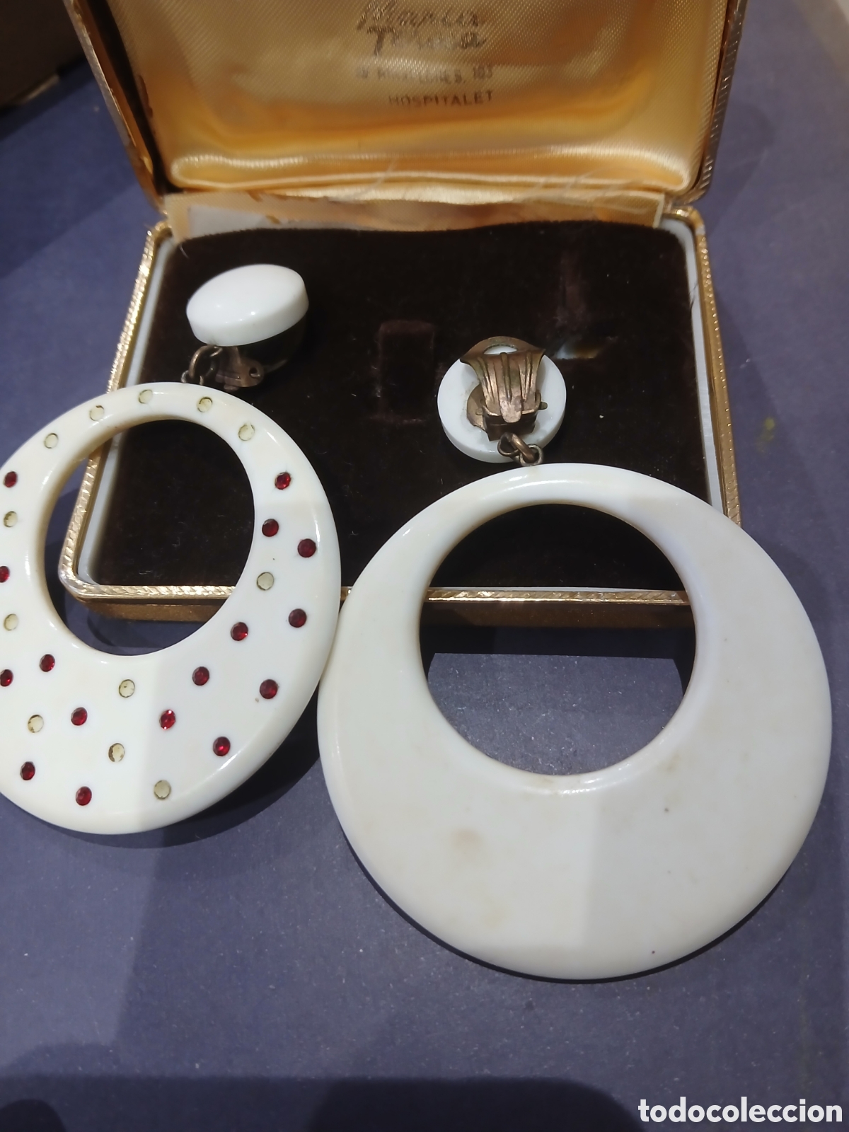 Vintage: Visuteria pendientes de 80 - Foto 2