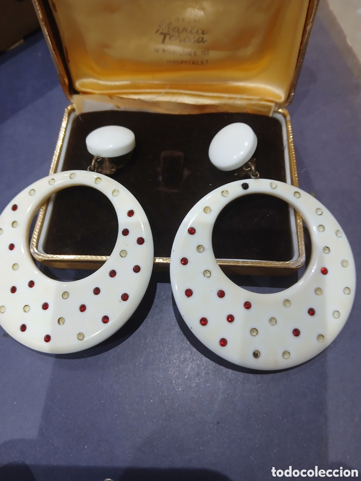 Vintage: Visuteria pendientes de 80 - Foto 1