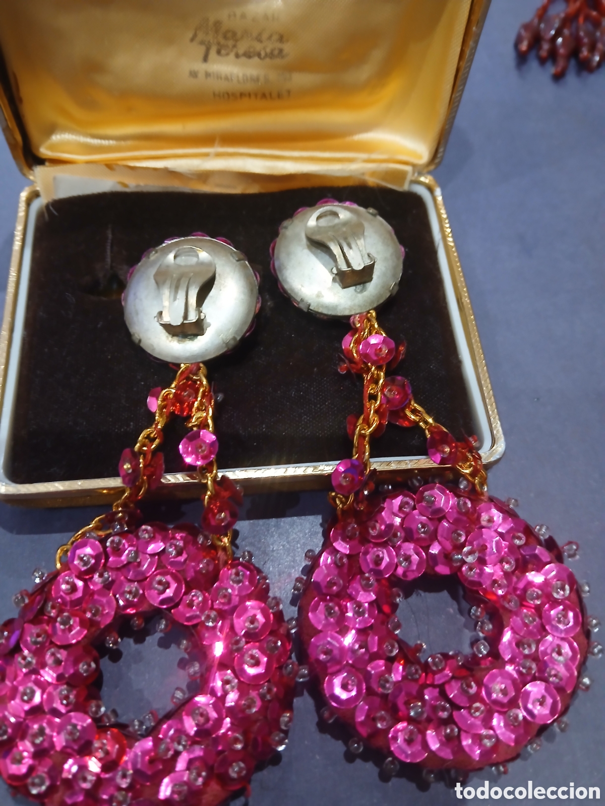 Vintage: Pendientes disello a&ntilde;os 80 - Foto 3