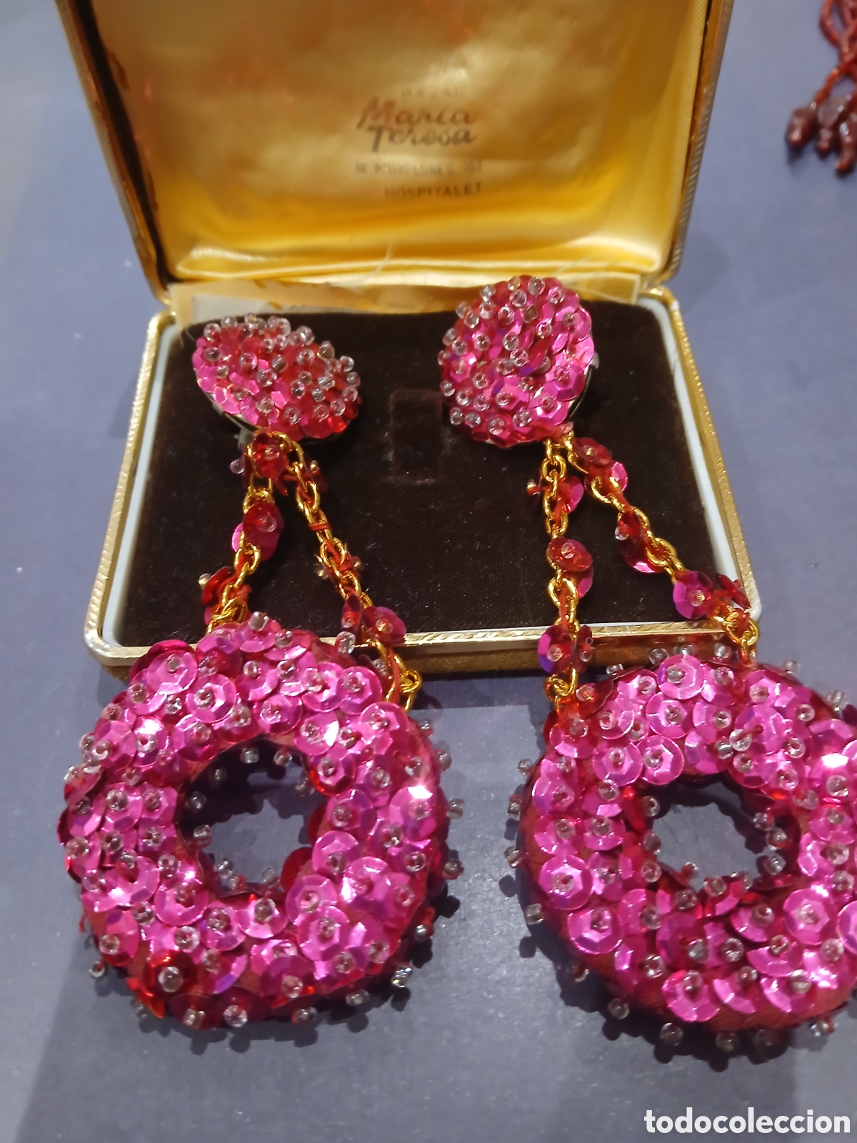 Vintage: Pendientes disello a&ntilde;os 80 - Foto 1