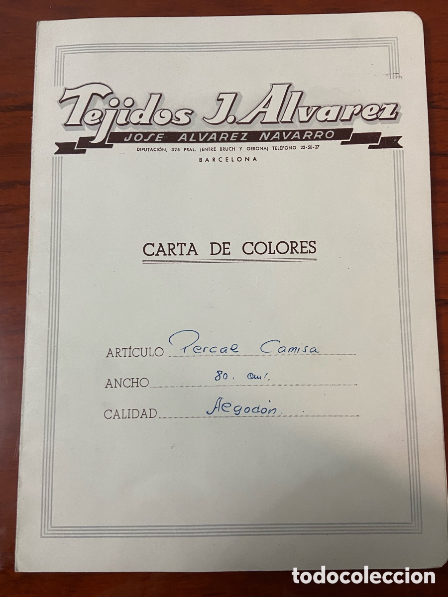 Vintage: Cat&aacute;logos de tejidos a&ntilde;os 40 vintage