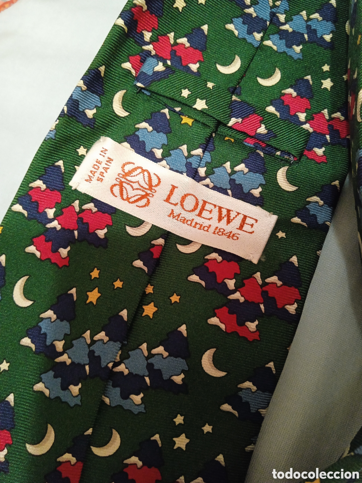 Vintage: Corbata Loewe seda natural - Foto 4