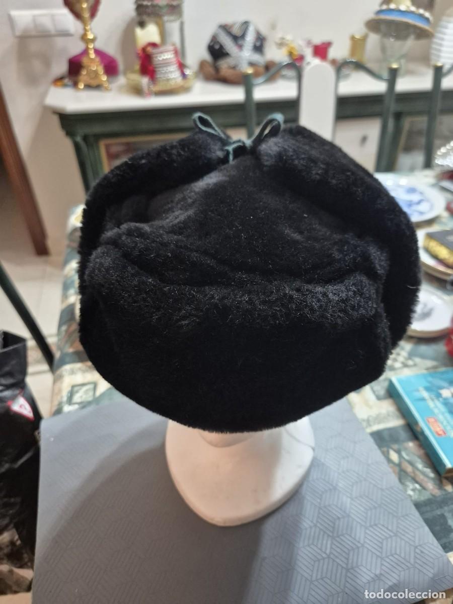 Vintage: Gorro ushanka ruso negro - Foto 1