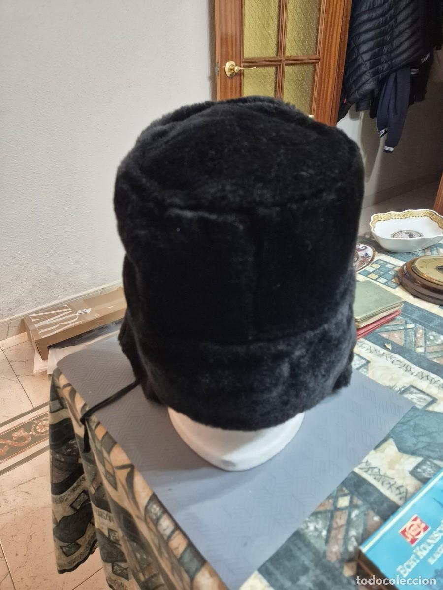 Vintage: Gorro ushanka ruso negro - Foto 3
