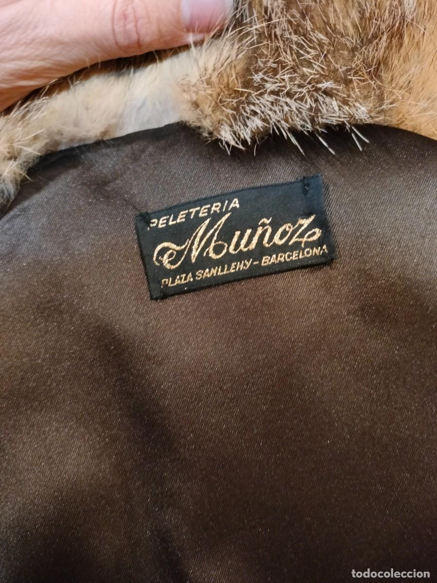 Vintage: Abrigo de piel de zorro (gris) - Foto 3
