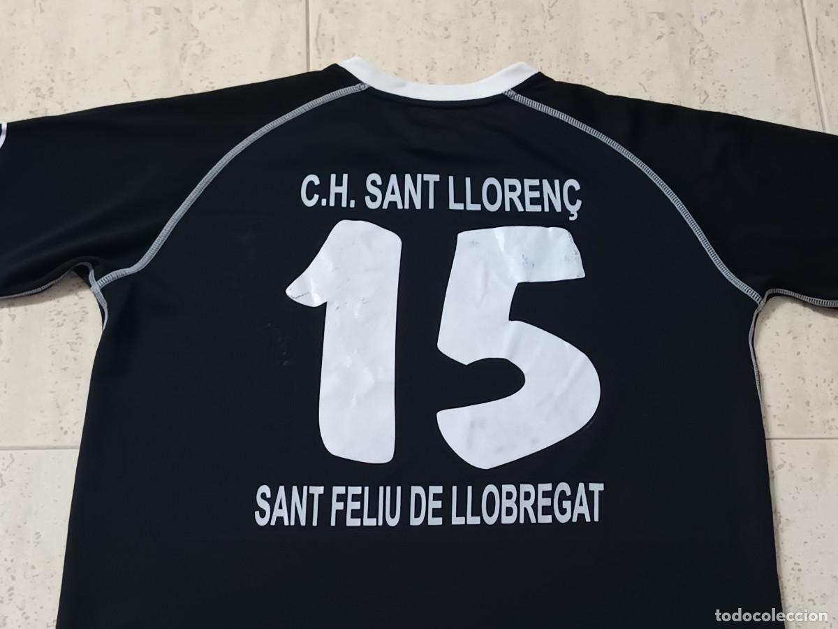 Vintage: CAMISETA MATCH WORN &ndash; CLUB HANDBOLL SANT LLOREN&Ccedil; (Sant Feliu Llobregat). TALLA L