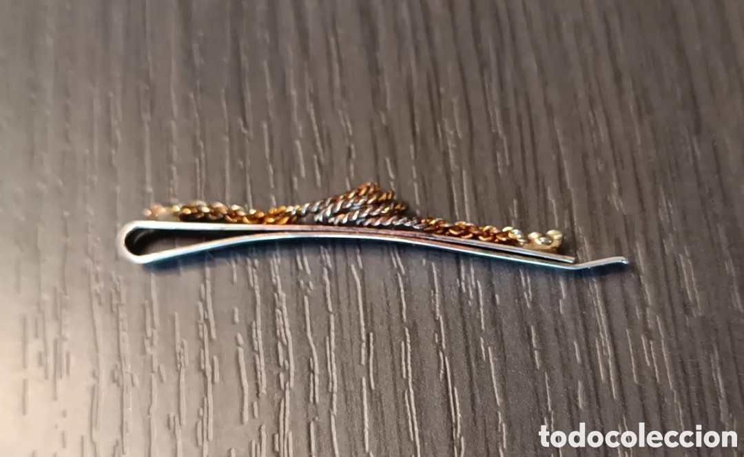Vintage: Antiguo Pasador Corbata Cuerda Nudo - Foto 3