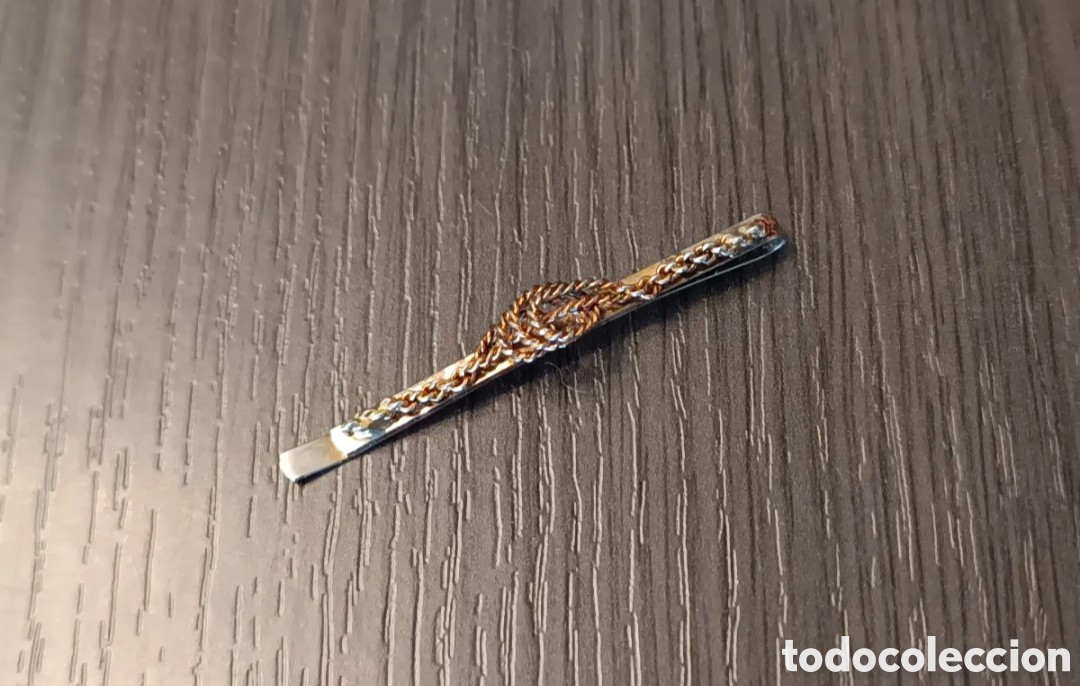 Vintage: Antiguo Pasador Corbata Cuerda Nudo - Foto 5