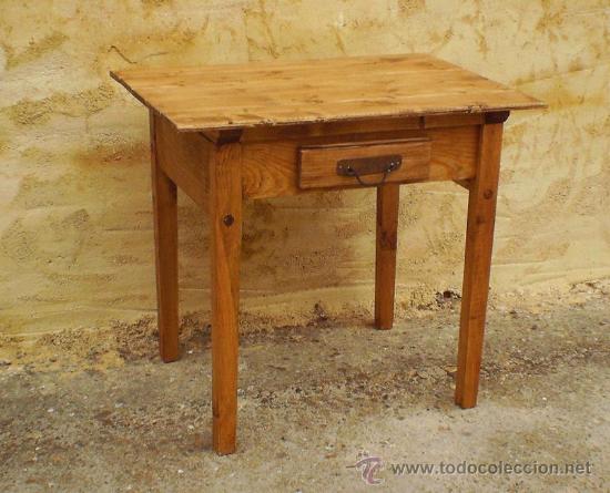 Vintage: mesa tocinera,,, mueble ,, madera maciza,, rustica ,,, mue365 - Foto 1