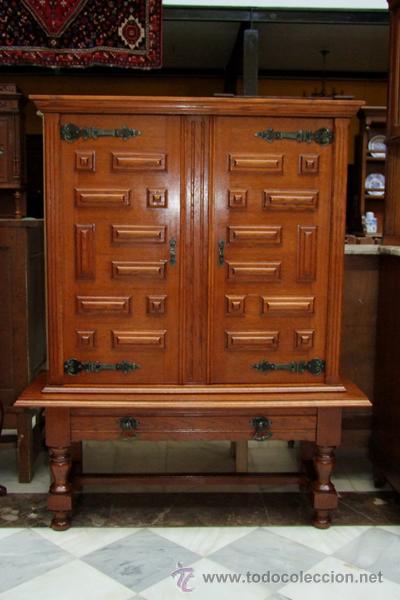 Vintage: MUEBLE ESPA&Ntilde;OL,ROBLE REF.4602 - Foto 1