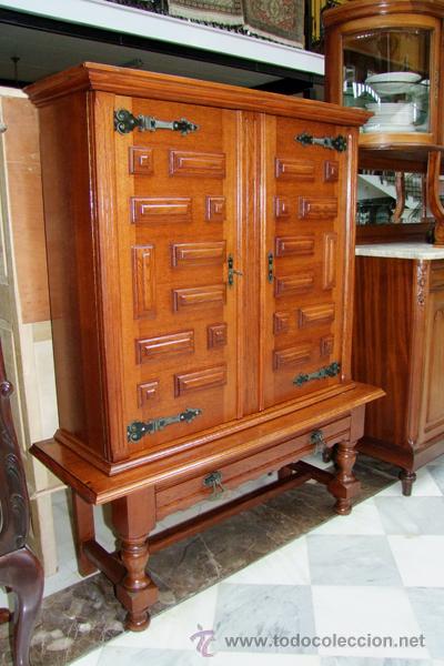 Vintage: MUEBLE ESPA&Ntilde;OL,ROBLE REF.4602 - Foto 3