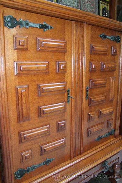 Vintage: MUEBLE ESPA&Ntilde;OL,ROBLE REF.4602 - Foto 4