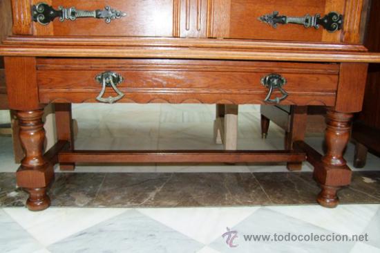 Vintage: MUEBLE ESPA&Ntilde;OL,ROBLE REF.4602 - Foto 6