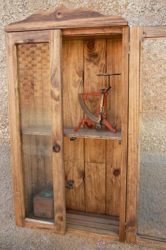 Vintage: mueble vitrina de madera, mue365 - Foto 1