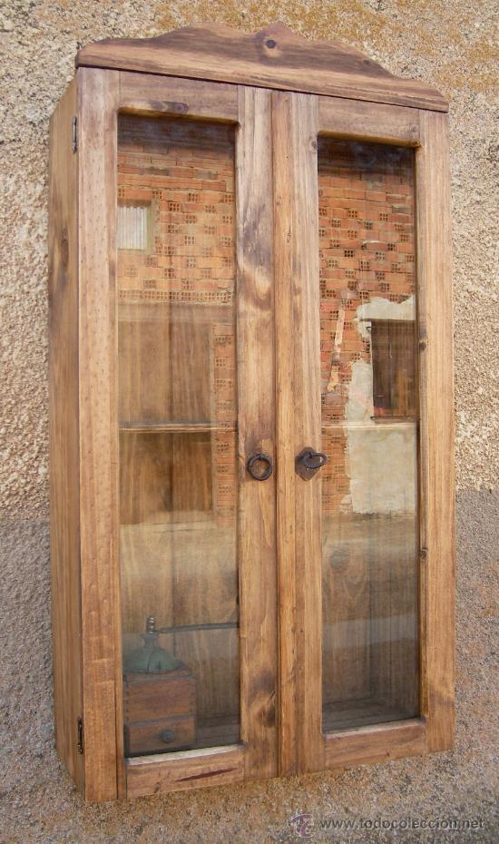 Vintage: mueble vitrina de madera, mue365 - Foto 4