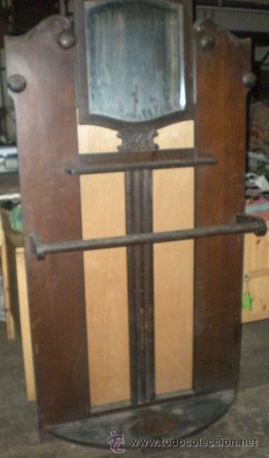 Vintage: RECIBIDOR MADERA CON ESPEJO - Foto 2