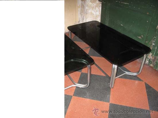 Vintage: MESA DE CRISTAL A&Ntilde;OS 70 - Foto 1