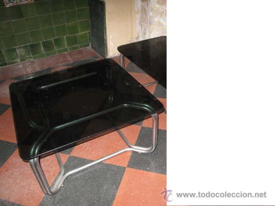 Vintage: MESA DE CRISTAL A&Ntilde;OS 70 - Foto 1