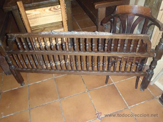 Vintage: CABECERO DE CAMA CASTELLANO - Foto 1