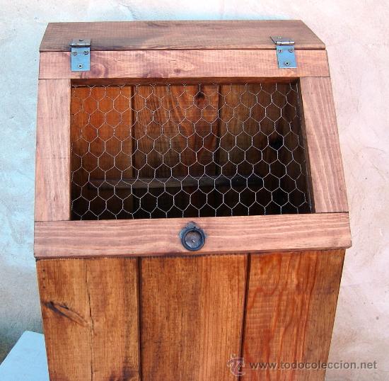 Vintage: mueble rustico cesto para la ropa ,,, mue365 - Foto 3