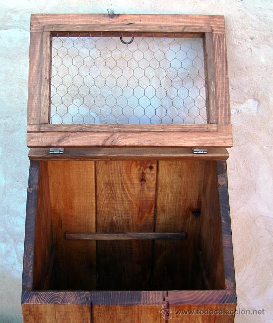 Vintage: mueble rustico cesto para la ropa ,,, mue365 - Foto 4