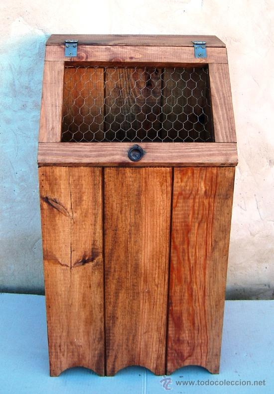 Vintage: mueble rustico cesto para la ropa ,,, mue365 - Foto 2
