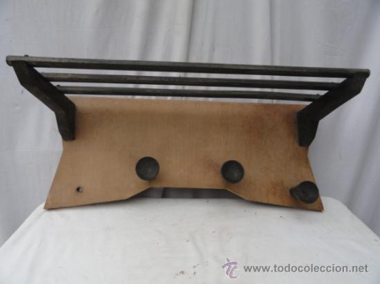 Vintage: PERCHERO DE MADERA. - Foto 1