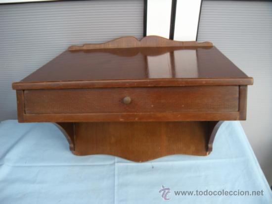 Vintage: REPISA ESCRITORIO CON CAJ&Oacute;N. - Foto 7