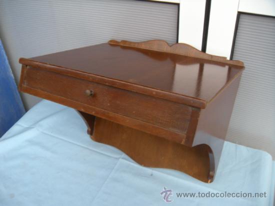 Vintage: REPISA ESCRITORIO CON CAJ&Oacute;N. - Foto 6