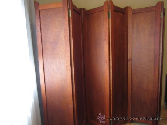 Vintage: Biombo de madera de 6 hojas - Foto 2