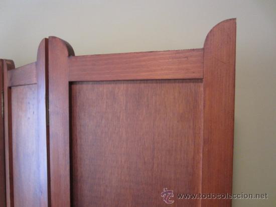 Vintage: Biombo de madera de 6 hojas - Foto 4