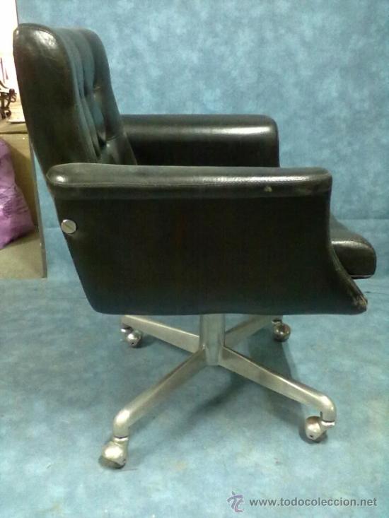 Vintage: SILLON GIRATORIO CAPITONE VINTAGE - Foto 2