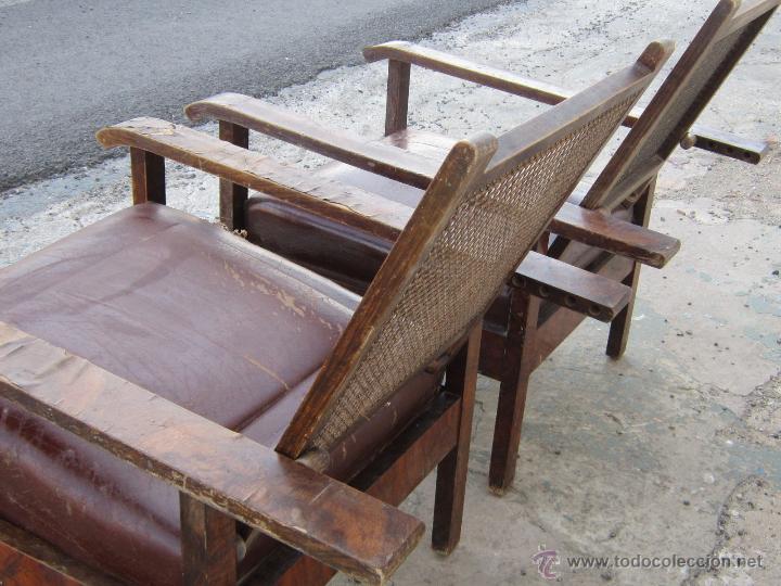 Vintage: PAREJA DE SILLONES PARA RESTAURAR - Foto 5