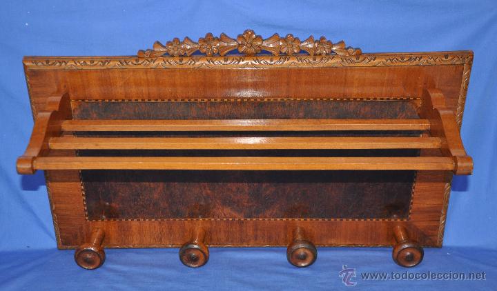Vintage: Percha de madera. - Foto 1