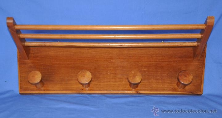 Vintage: Percha de madera. - Foto 1