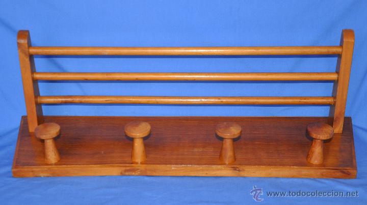 Vintage: Percha de madera. - Foto 2