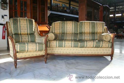 Vintage: SOFA Y SILL&Oacute;N EN CEREZO REF.5597 - Foto 1