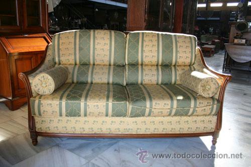 Vintage: SOFA Y SILL&Oacute;N EN CEREZO REF.5597 - Foto 2