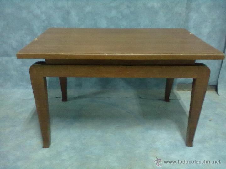 Vintage: MESA AUXILIAR BAJA SOFA CAFE - Foto 1