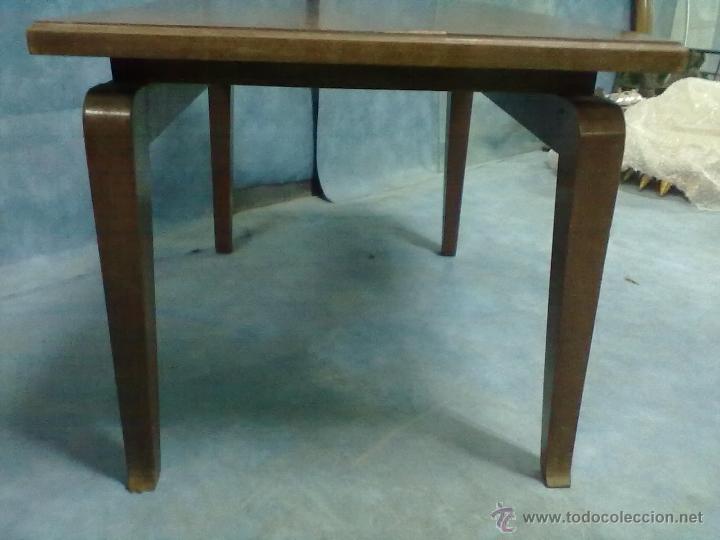 Vintage: MESA AUXILIAR BAJA SOFA CAFE - Foto 4