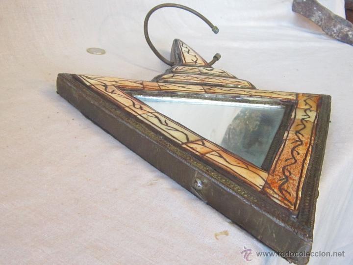 Vintage: ESPEJO EN METAL Y RESINA - Foto 2