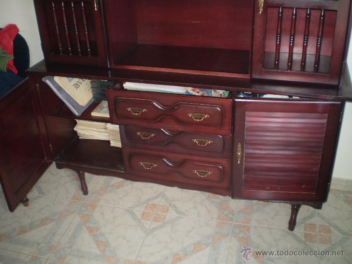 Vintage: MUEBLE EN ROJO DE DOS CUERPOS - Foto 3