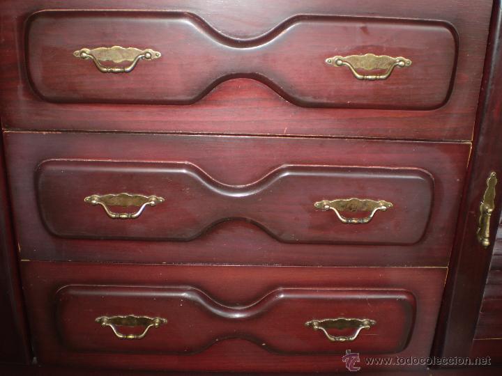 Vintage: MUEBLE EN ROJO DE DOS CUERPOS - Foto 8