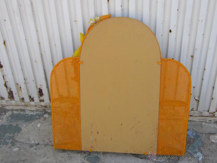 Vintage: ESPEJO EN HIERRO DE FORJA PINTADO - Foto 6